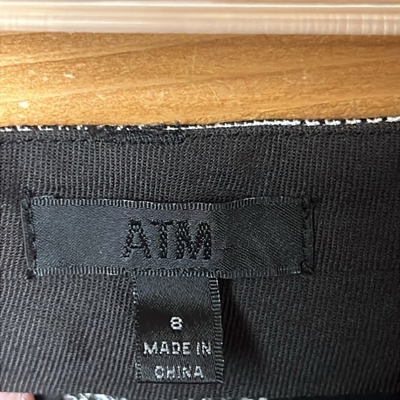 ATM Anthony Thomas Melillio Women Glen Plaid Crop Pants 8 career office business - Picture 4 of 9